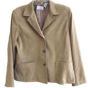 Villager Tan Blazer Size 10